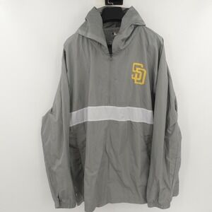 San Diego Padres Jacket Men's 3XL‎ MLB Baseball Windbreaker Pullover Hoodie